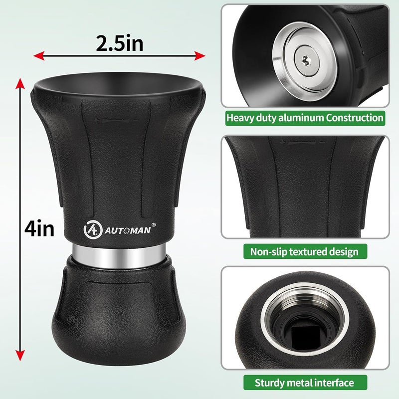 AUTOMAN Garden Hose Nozzle Heavy Duty, 2 Pack Fireman Hose Nozzle, High Pressure Water Hose Sprayer Nozzle, Adjustable Spray Nozzles for Washing Car, Cleaning Ground, Watering Plants, Showing Pets - Image 2